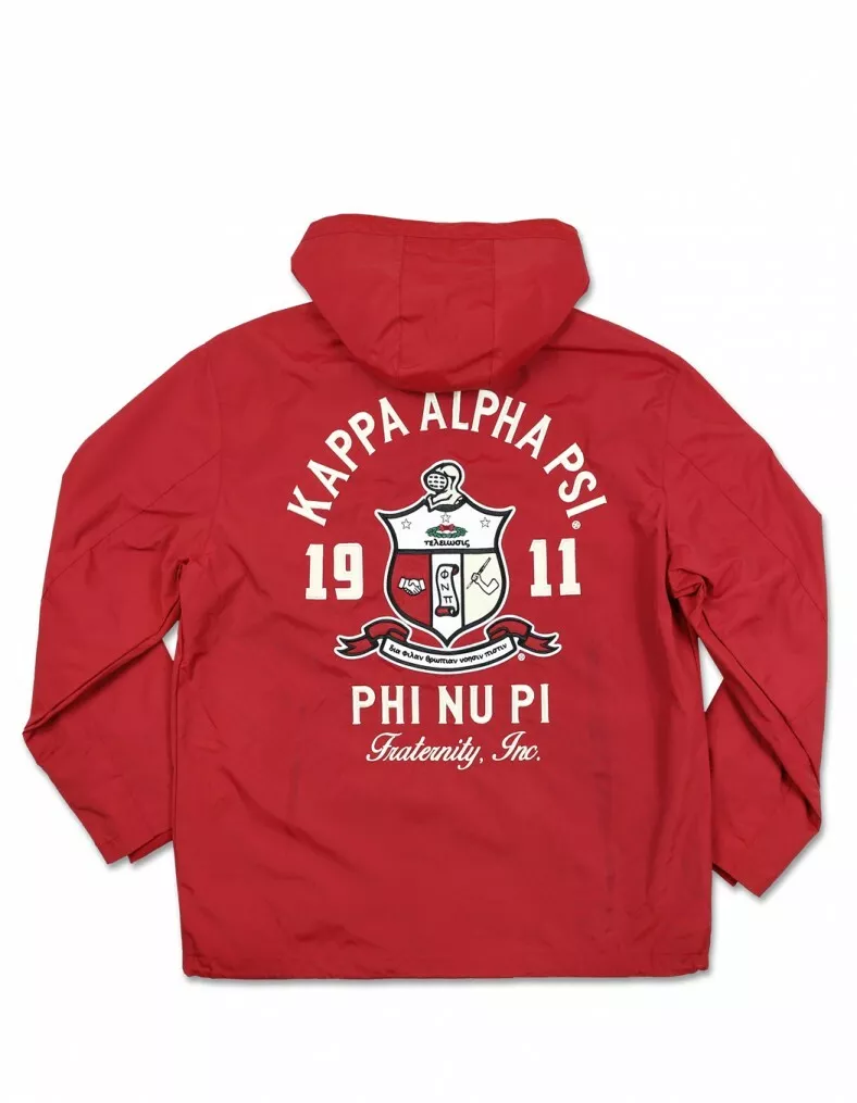 Kappa Alpha Psi Fraternity Windbreaker jacket Phi Nu Pi Zip Up