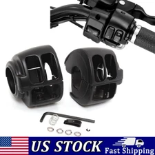 Black Handlebar Control Switch Housing Covers For Harley Sportster XL 1996-2013