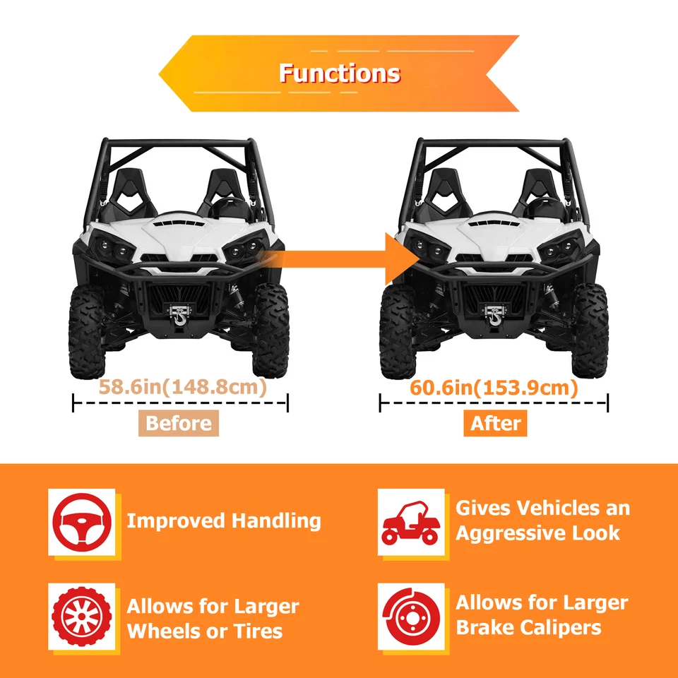 Espaciador adaptador de rueda de 4x137 a 4x110 4 piezas 1,0" para Kawasaki Bayou/Brute Force 650 Foto 4 de 4