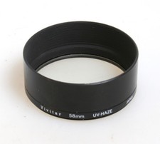 58MM UV FILTER IN METAL LENS HOOD