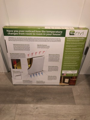 Envi Wall Mount Heater Electric Plug-in HH3012T 120 Volt, Conservetec White  | eBay