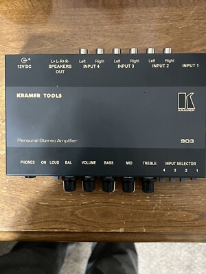 Kramer 902 Personal Stereo Amplifier No Power Cord
