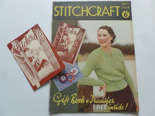 STITCHCRAFT Oct 1936 with BOOK of GIFTS - Vintage Needlework Magazine - Picture 2 of 15
