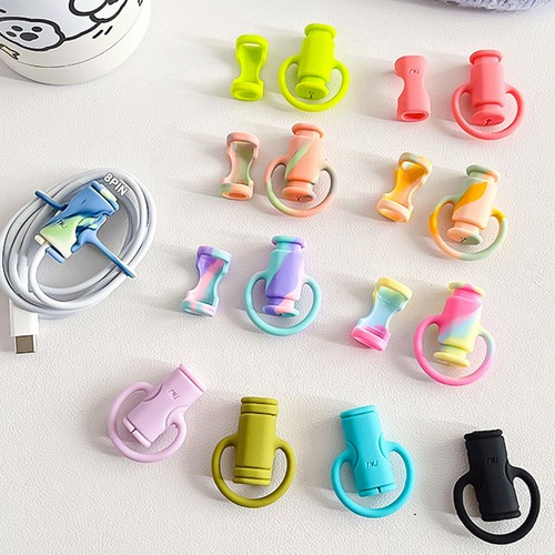Rich Colored Cable Thread Protector Colorful Cables Cartoon Design ...