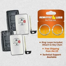 2 for 2005 2006 2007 Toyota Avalon Remote Shell Case Car Key Fob Cover