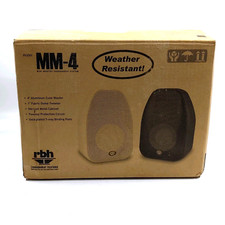 Pair Audiophile Rbh Mm-4 Mini Monitor Bookshelf Speakers -silver
