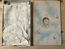 Vintage 1950s Little Folks Baby Girl Christening Set Outfit In Original Box EC
