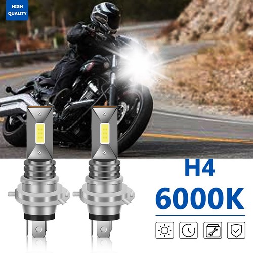 For Yamaha Raider Cowl LED Motorcycle Headlight Hi/Lo Beam White Bulbs