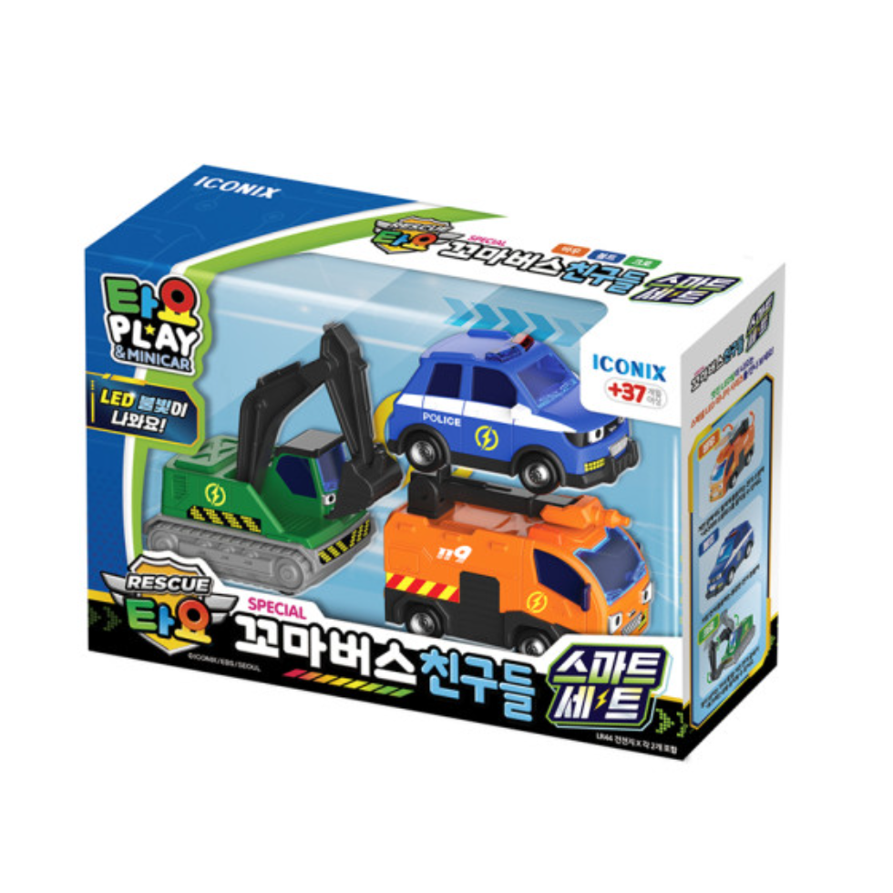 The little bus Tayo Rescue Team Special Smart Mini car Set Korea