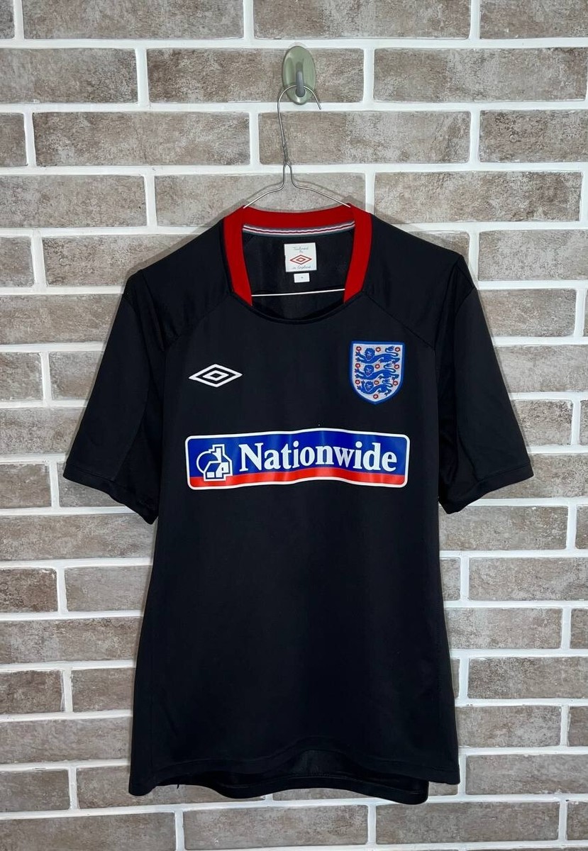 UMBRO England Nationwide シャツ 90年代 England Umbro Men's Black Nationwide Short Sleeve Football Shirt