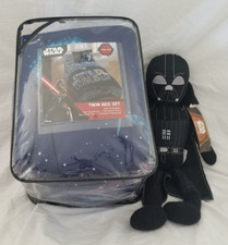 6 pc Disney Star Wars Twin Comforter, Sham, Sheet, and Deco Pillow Set NIP