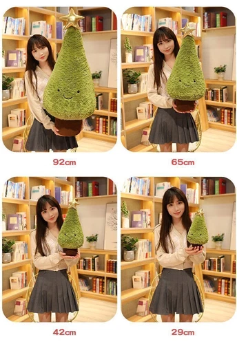 Simulación Árbol de Navidad Peluches Lindo Perenne Peluche Cojín Muñeca. - Imagen 8 de 20