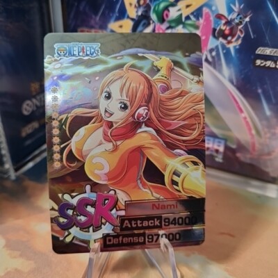 ONE PIECE TCG Card - Manga Anime Full Art - SSR HOLO - NAMI WAIFU - SERIE M1