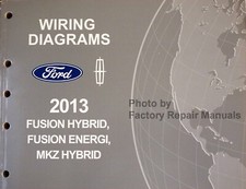 2013 Ford Fusion Lincoln MKZ Electrical Wiring Diagrams Manual Hybrid Models