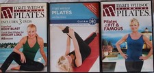 5 Mari Winsor Pilates workouts on 3 DVDs lot Superfast body blast weight loss