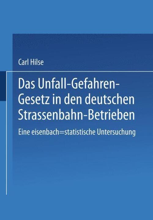 Thumbnail - Das Unfall-gefahren-gesetz In Den Deutschen Strassenbahn-betrieben |