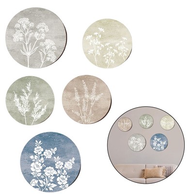 Ensemble de suspensions en bois design floral esthétique parfait pour des inté