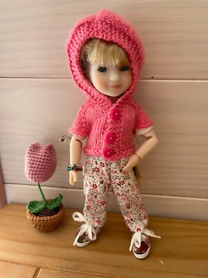 kompatible Kleidung Puppe Mini-Sarah, Ruby red 20 cm