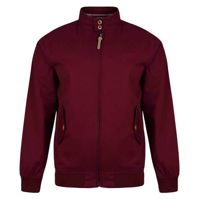 Lambretta Mens Burgundy Harrington Bomber MOD SKA Scooter Jacket Coat Lambretta Mens Burgundy Harrington Bomber MOD SKA Scooter Jacket Coat