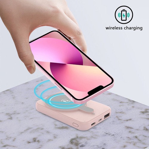 Magnetyczny bezprzewodowy powerbank 10000mAh Mag Bezpieczna kopia zapasowa Przenośna szybka ładowarka - Zdjęcie 3 z 16