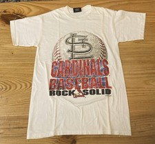 Vintage St. Louis Cardinals Graphic T-Shirt Size Medium Shirt MLB Baseball 1998