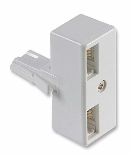 BT 2 Way Telephone Splitter Double Adaptor Phone Line Socket 2 Port Y Adapter - Photo 5/12