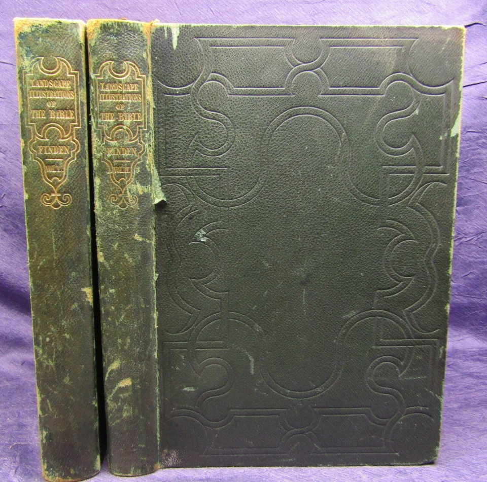 Landscape Illuatrations of the Bible 2 Bde. 1835/36 50 Stahlst. 45 Stahlst. js  - Bild 2 von 4