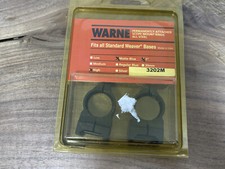 Early WARNE QUICK DETACHABLE SCOPE RINGS 1" HIGH Matte BLUE