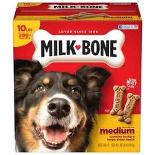 Milk-Bone Original Dog Biscuits, Medium Crunchy Dog Treats, 10 lbs