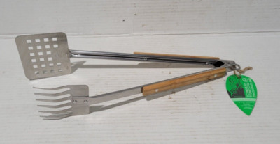 BBQ Turner Tongs Green Grillware Outset Verde Series 3 pc Set