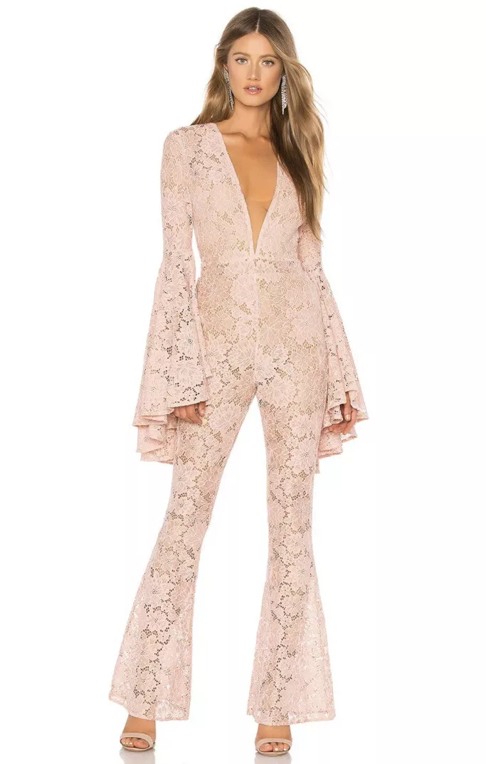 Michael costello hotsell white jumpsuit