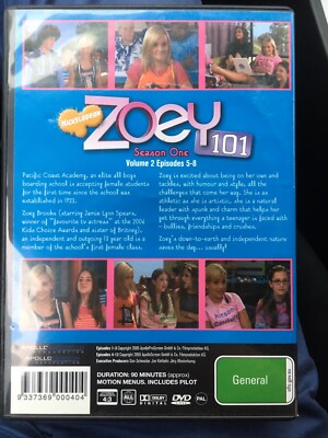 Zoey 101 Series/ Season 1 Volume 2 Episodes 5-8 DVD Aus Region 4