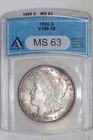 1880 VAM-10 MORGAN DOLLAR ANACS MS63