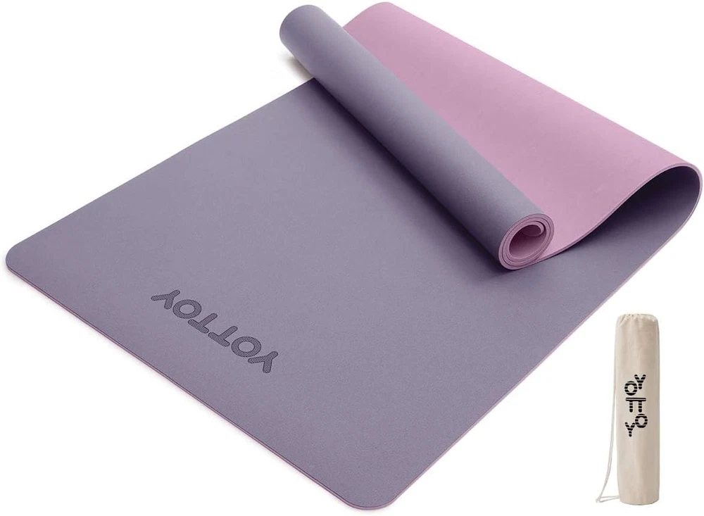 Non-Slip Hot Yoga Mat with Anti-Tear Design and Natural Rubber Material