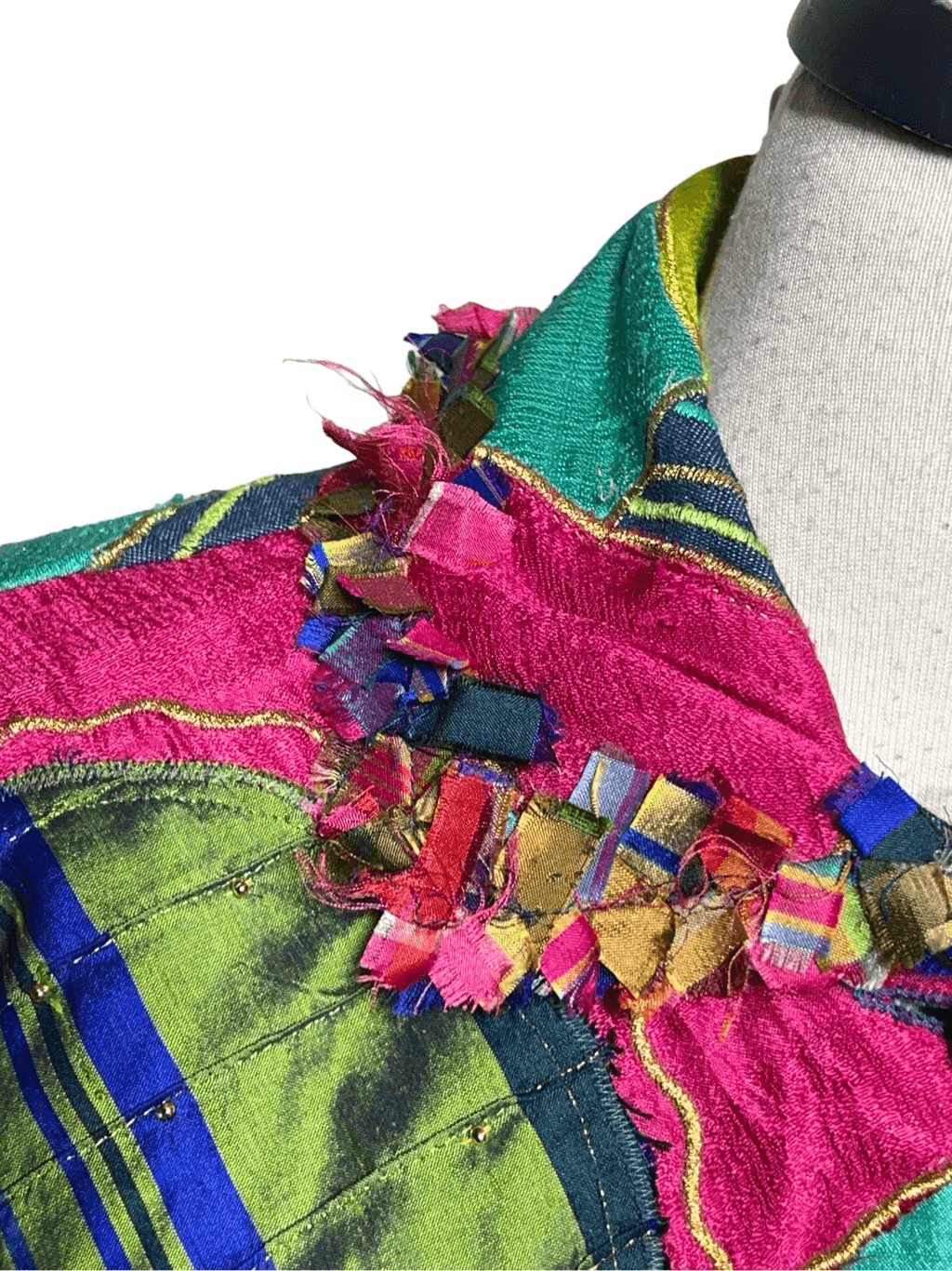 Anage Vintage Colorful Paisley Applique Embellished Jacket XS | eBay