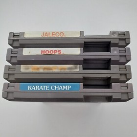 NINTENDO NES 6 Juegos Lote 4 Cartuchos LIMPIOS PROBADOS Mario Hoops Bases Karate