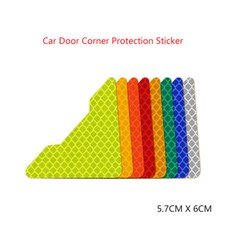 5.7cm 6cm Reflective Tape Car Door Corner Protection Sticker Night Warning Sign