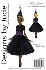 Prom Date Doll Clothes Sewing Pattern 12" House of Zenith Superdoll