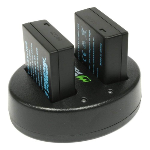 Wasabi Power Battery (2-Pack) and Dual Charger for Panasonic DMW-BLE9, DMW-BLG10 - Picture 2 of 12