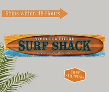 Personalized Surf Shack Decor Sign Beach House Custom Gift 4x18 104182002008