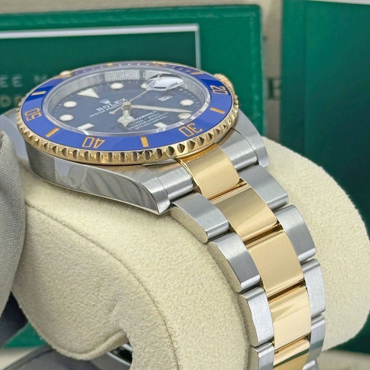 two tone bluesy rolex