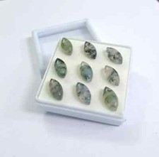 AAA Natural Moss Agate Cabochon Marquise Shape Loose Gemstone