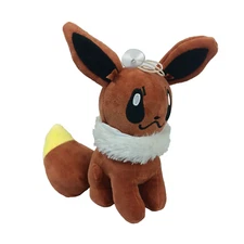 Pokemon Eevee Plush with Suction-cup Hanger 10in Brown Soft Stuffed Toy
