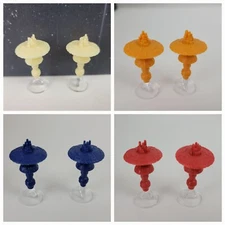 Star Trek CATAN Replacement Parts, Outposts Habitats, Red, Blue, Orange, Yellow