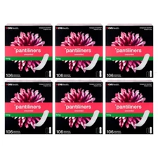 CVS Health Unscented Panty Liners Long 106 Count Each Lot of 6