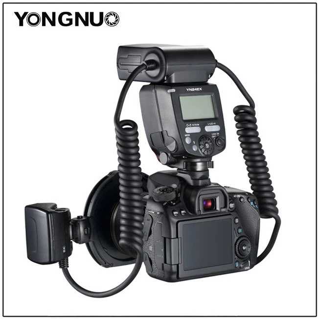 Yongnuo YN24EX E-TTL Twin Lite Macro Flash Speedlite for Canon Camera Flash Head - Image 4 of 4