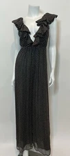 Zimmermann Polka Dot Jumpsuit in Dark Brown Size 1