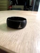 Etsy Dark Souls Bonfire Dark Sign Tungsten Ring Matte Black 7.5 US 8mm Men Women
