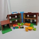 Vintage Fisher Price Little People Tudor House 952 With Accessories
