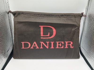 Authentic Danier Leather Clutch Purse Brown Alligator Print 5 Compartments